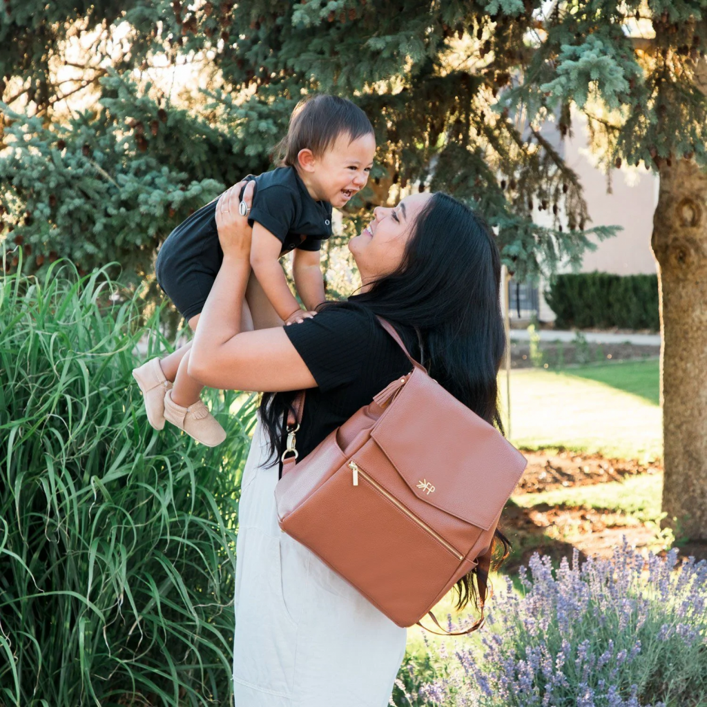 Cognac Classic Stylish Diaper Bags